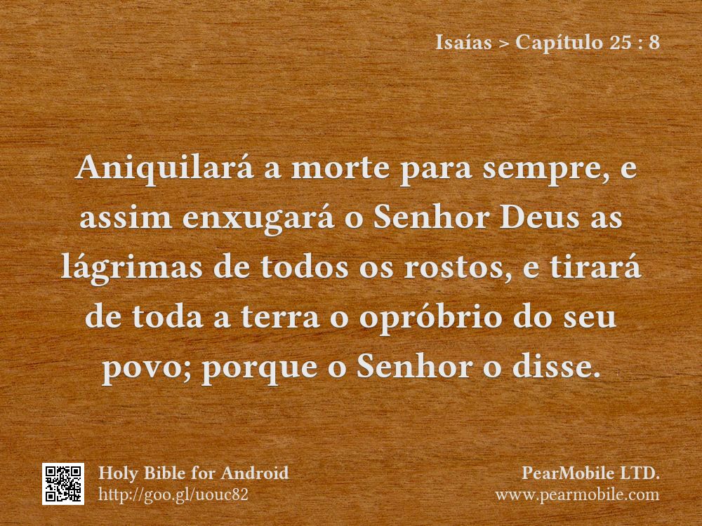 Isaías, Capítulo 25:8